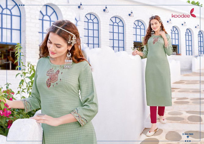 Raas 1 By Koodee 7001-7006 Designer Kurtis Catalog